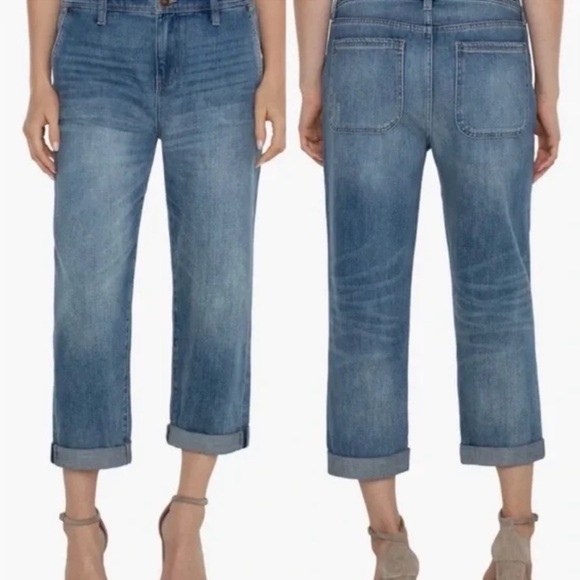 Liverpool Jeans Company Denim - NWT Liverpool Los Angeles Women's Norma Jean Mid-Rise Relaxed Roller